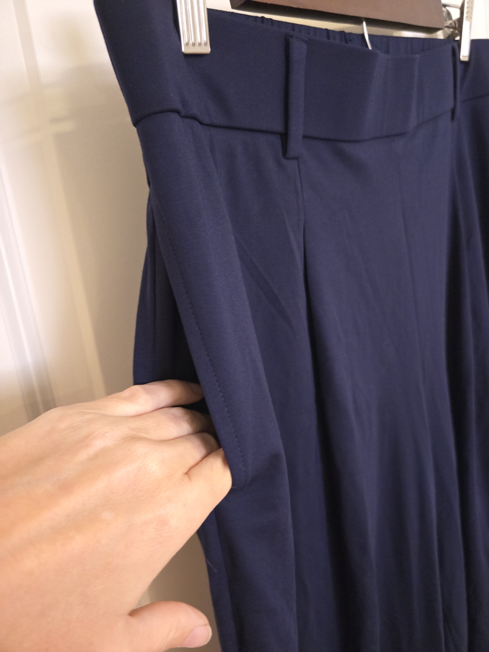 OGL Ponte Stretchy Flowy High Rise Wide Leg The Success Pants - Picture 3 of 11